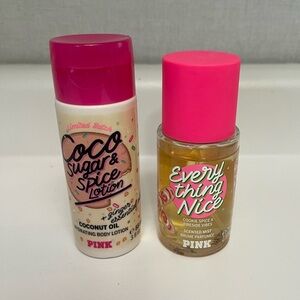 PINK Mini Body Spray and Lotion
